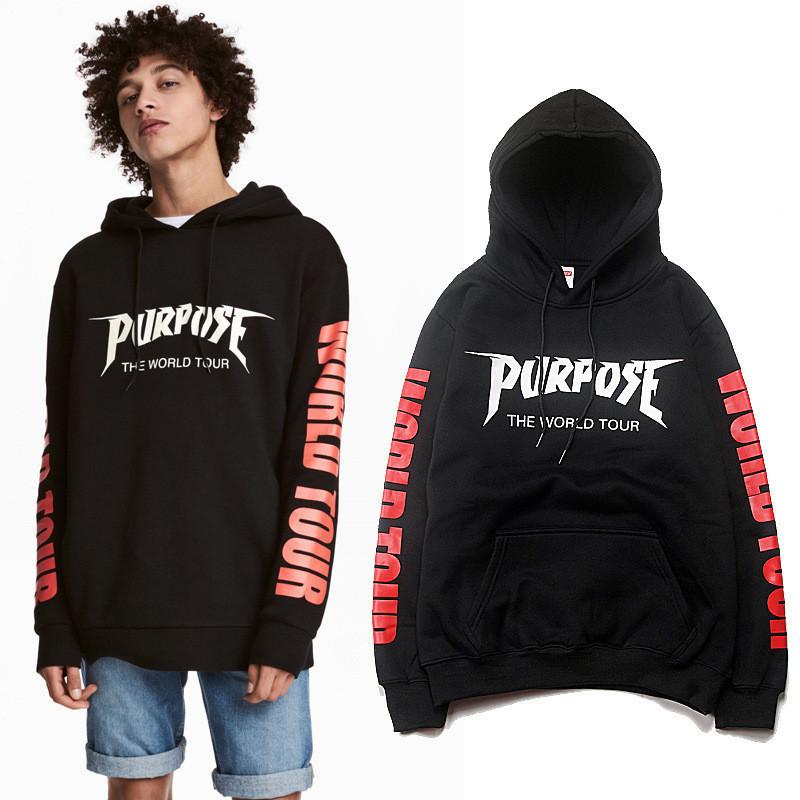 Buy Purpose Tour cotton Hoodies Men hip hop Purpose Tour Hoodie Kanye