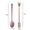 2/4Pcs Silicone Jam Spoon Scraper Heat Resistant Food Grade Non-Stick Kitchen Gadget for Baking Dessert Making