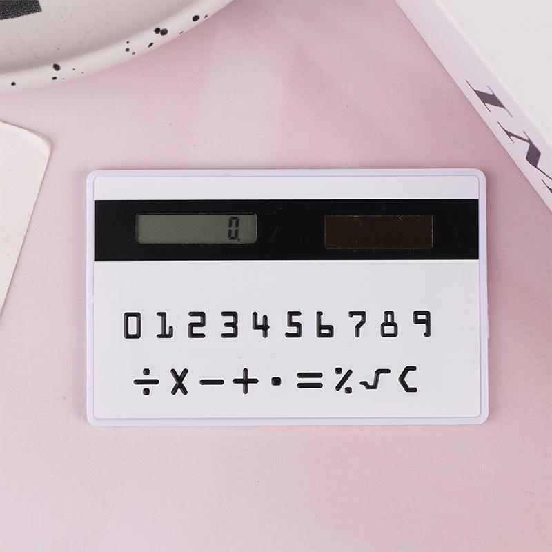 Solar 8 Digit Calculator Student Mini Calculator Portable Slim Calculator Stationery Math Toys School Electronics Calculator