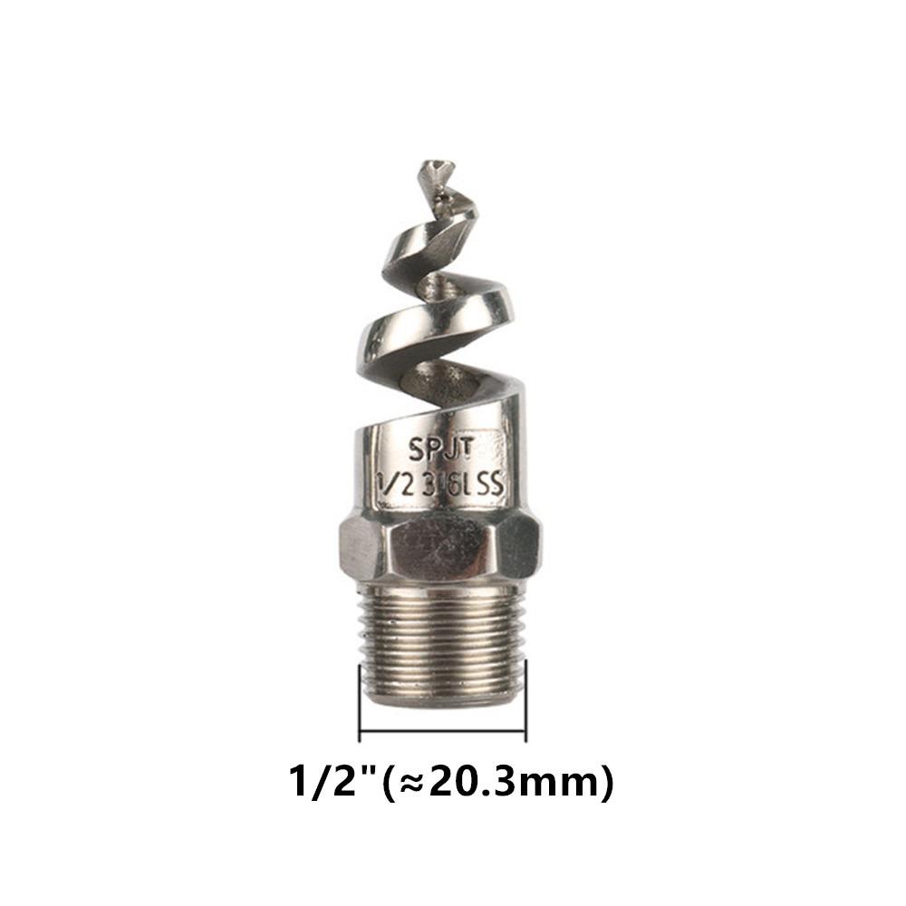 316 Stainless Steel Atomizing Nozzle BSP Thread Spiral Jet Nozzle  Lawn Irrigation