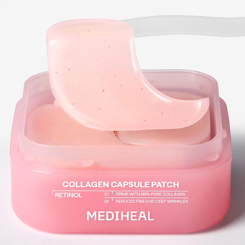 Гелевые патчи для глаз Mediheal с коллагеном, ретинолом и PDRN против морщин-марионеток (60 патчей)