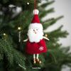 Sitting Elf Doll Angel Pendant Cute Little Girl Christmas Tree Ornaments Hanging Decorations Kids Children Day Gift