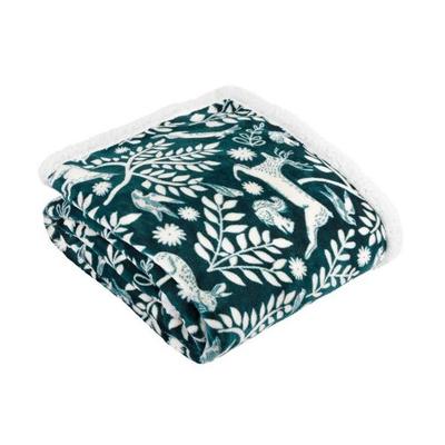 Skandi Sherpa Fleece Koc Leśny