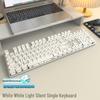 Pioneer Silent Mechanical-Feel Keyboard and Mouse Set for Girls - Wired for Office and Gaming