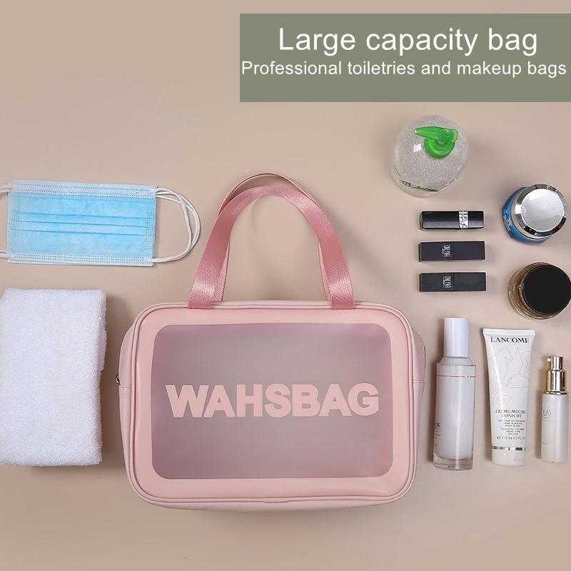 Tragbare Reise Kulturbeutel Weibliche Transparent Wasserdicht Make-Up Aufbewahrungstasche Große Kapazität Kosmetik Organizer Schönheit Frauen Fall