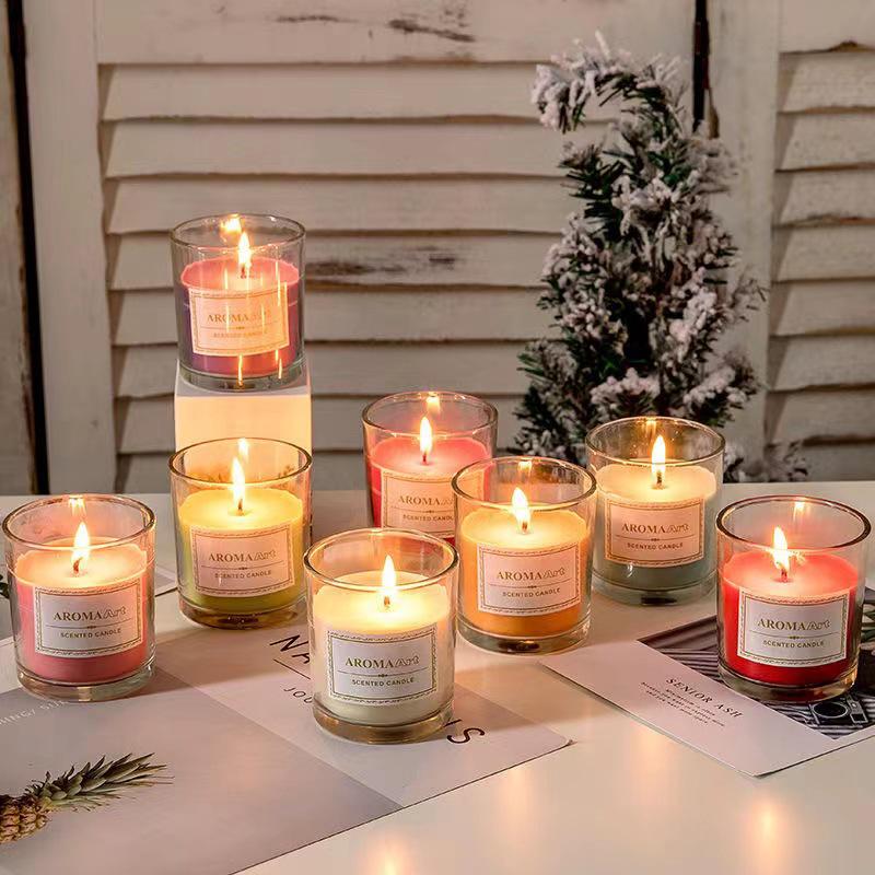 Thickened Transparent Glass Candle Holder for DIY Aromatherapy Candles
