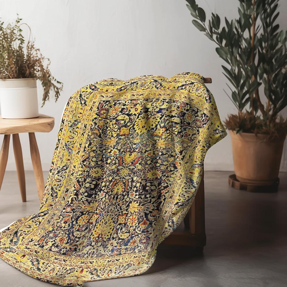 Luxusní vyšívaná přikrývka Vintage etnický koberec Kilim Marocký styl přehoz přehoz na postel Dekorativní povlak na polštář