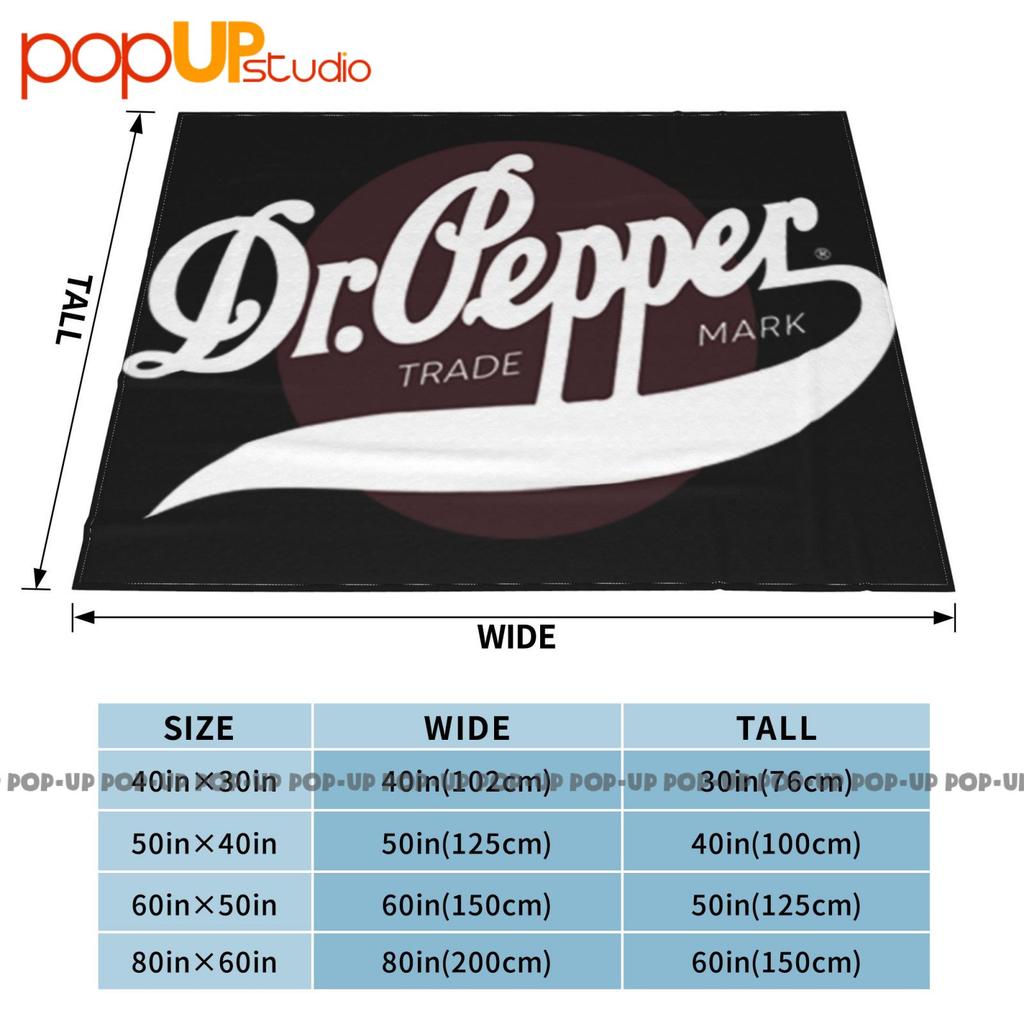 Trade Mark Dr Pepper Ultra-Soft Blanket Quilt Winter Sofa Cover Bed Covers