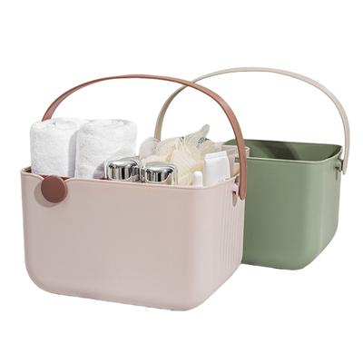 Cesto Portaoggetti Doccia da Bagno Design Color Block Ottimizzatore di Spazio Pratico ed Elegante Materiale Impermeabile Durevole
