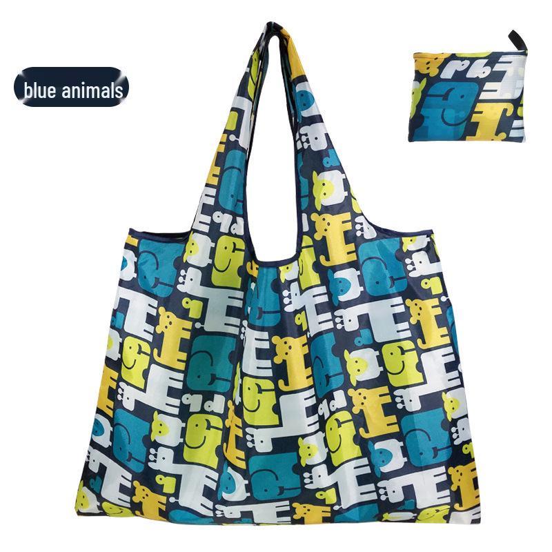 Eco-Friendly Large Capacity Folding Grocery Bag - Oxford Cloth
