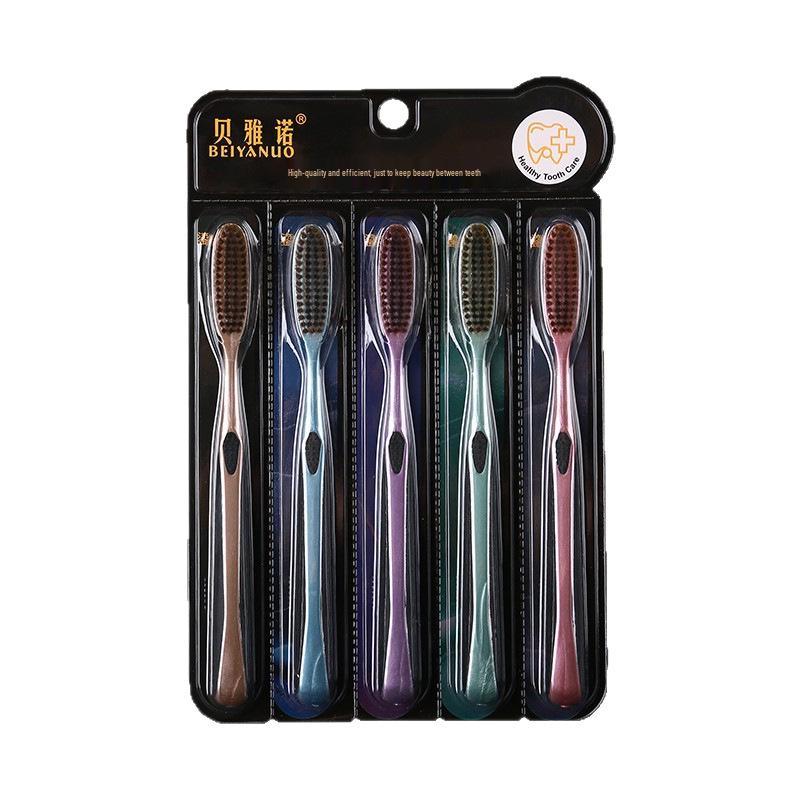 Efficient Big Head Toothbrush: Soft High-Grade Long Bristles, Ideal for Easy Cleaning - Family Pack