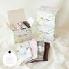 [Gift Set] Mellow Blossom Cotton Socks Women's 4-Piece Set - 02 Sweety + Free Shopping Bag