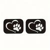 2pcs/4pcs Cartoon Dog Paw Car Foot Pad: Universal Anti-Slip Protection & Dust-Proof Car Accessories for Front & Rear Seats
