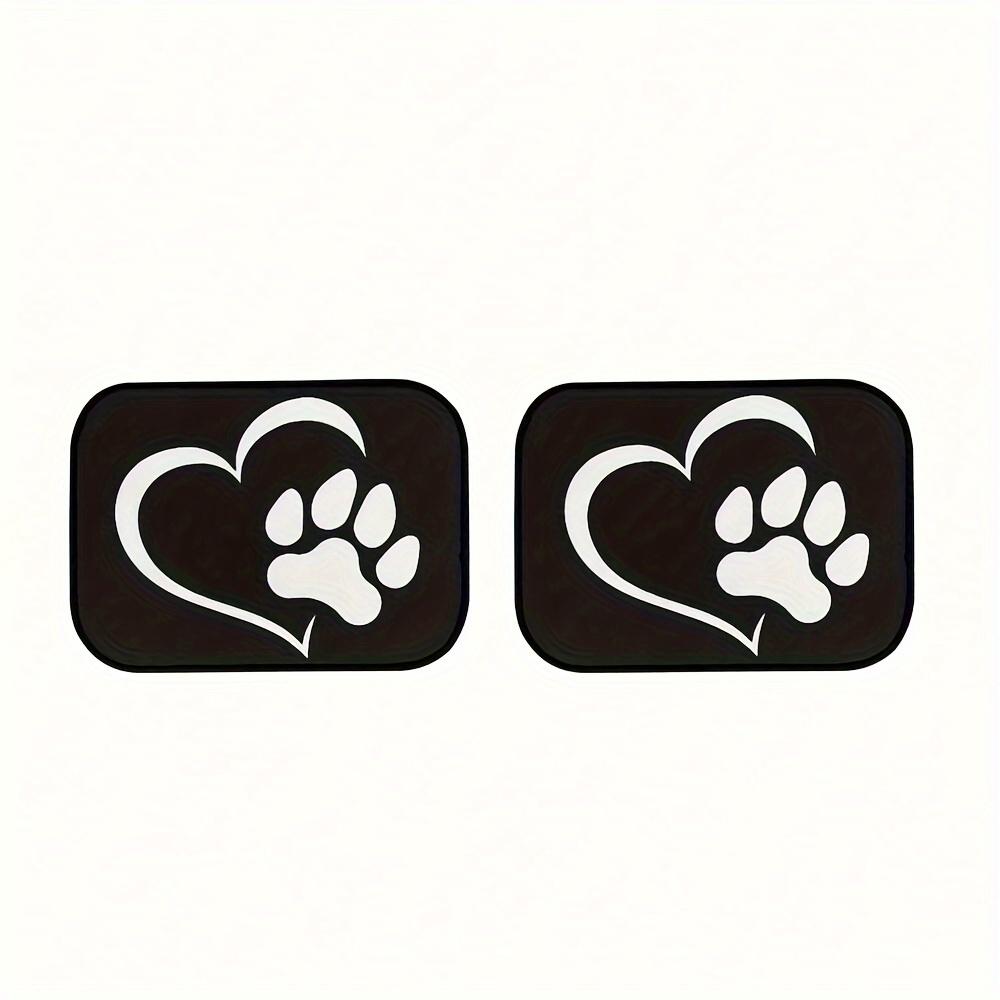 2pcs/4pcs Cartoon Dog Paw Car Foot Pad: Universal Anti-Slip Protection & Dust-Proof Car Accessories for Front & Rear Seats