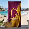 Brisbane Broncos Druck Strandtuch Weich Tragbar Schnell?Trockenes Handtuch für Pool Sommerurlaub Outdoor Sport