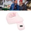 Heating Scarf Intelligent Temperature Adjustment USB Massage Function Electric Scarf for Man Woman Daily Use Pink