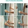 1PC/2PCS Modern Style Curtain Tiebacks Curtain Ties Handmade Natural Round Rope Home Decoration Window Curtain Buckles