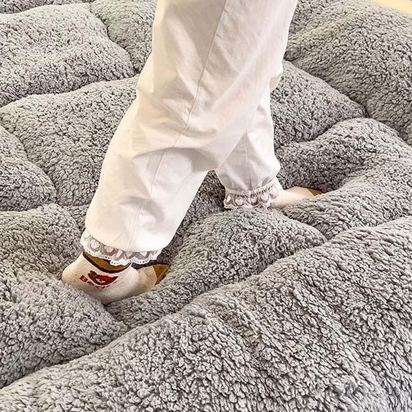 WTEMPO Plaid Pattern High-quality Double-sided Four Seasons Mattress Foldable Thick Soft Mattress Hotel School Dormitory Mattress