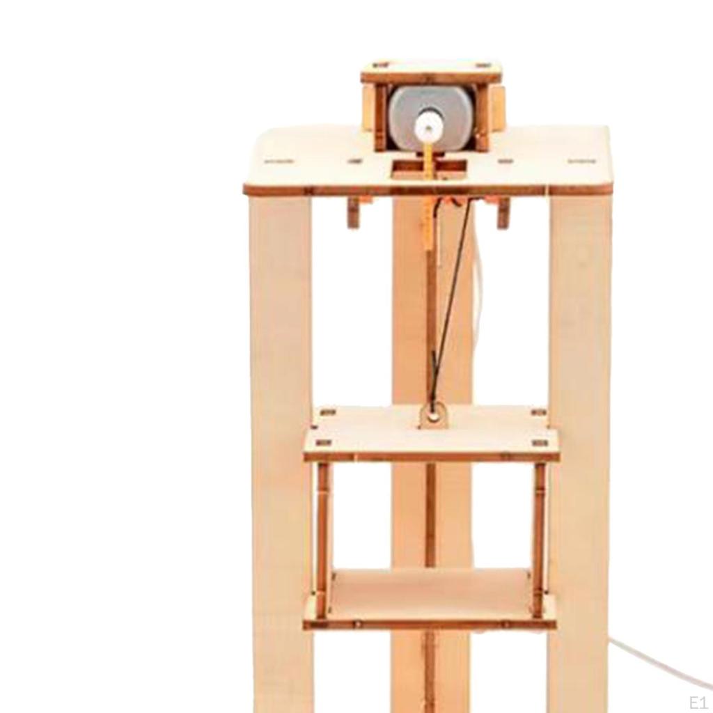 Stem Teaching Projects Education Creative Kits Vertical Elevator Craft Unassemble for Students