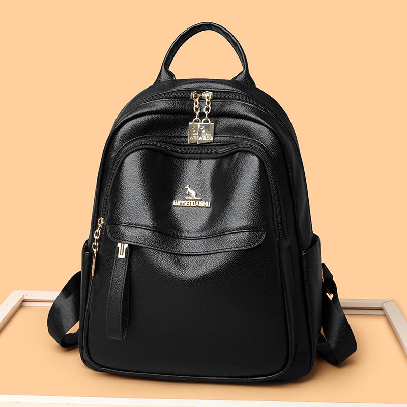 PU Backpack Women Large Capacity Travel Backpack