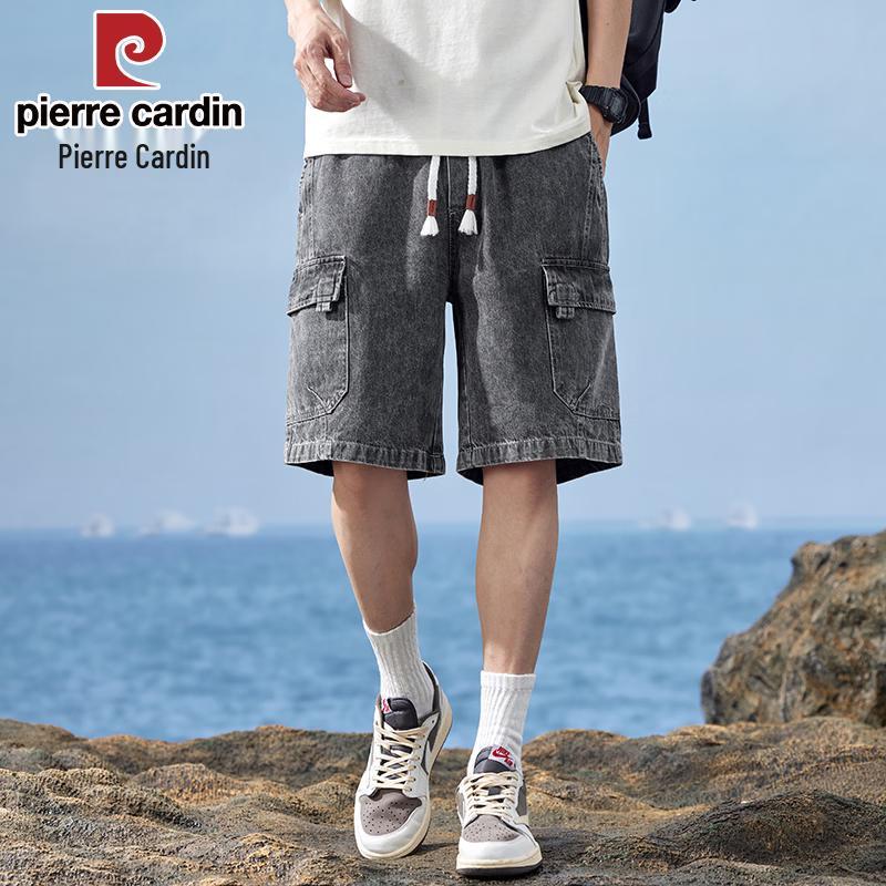 Pierre Cardin Men's Summer Thin Loose Denim Shorts