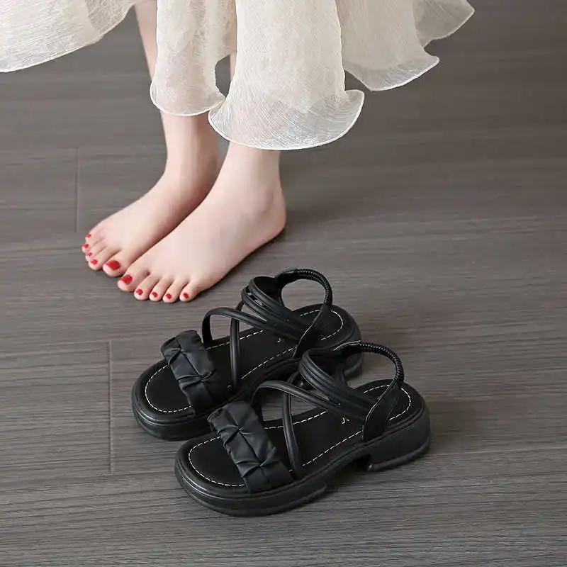 Fashion Round Nose Spring Red Sandal Women For Beach Shoes Slippers Boots Sneakers Sports Luxus Luxo Loafter Everything Clearance