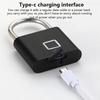 Portable Biometric Padlock Intelligent Fingerprint Unlock Outdoor Waterproof and Rust-Resistant Electronic Anti-Theft Lock