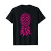 Pink Inverted Pineapple T Shirt Black Vintage Washed Homme Graphic Designer Clothes Slightly Streetwear Soft Comfortable Unisex