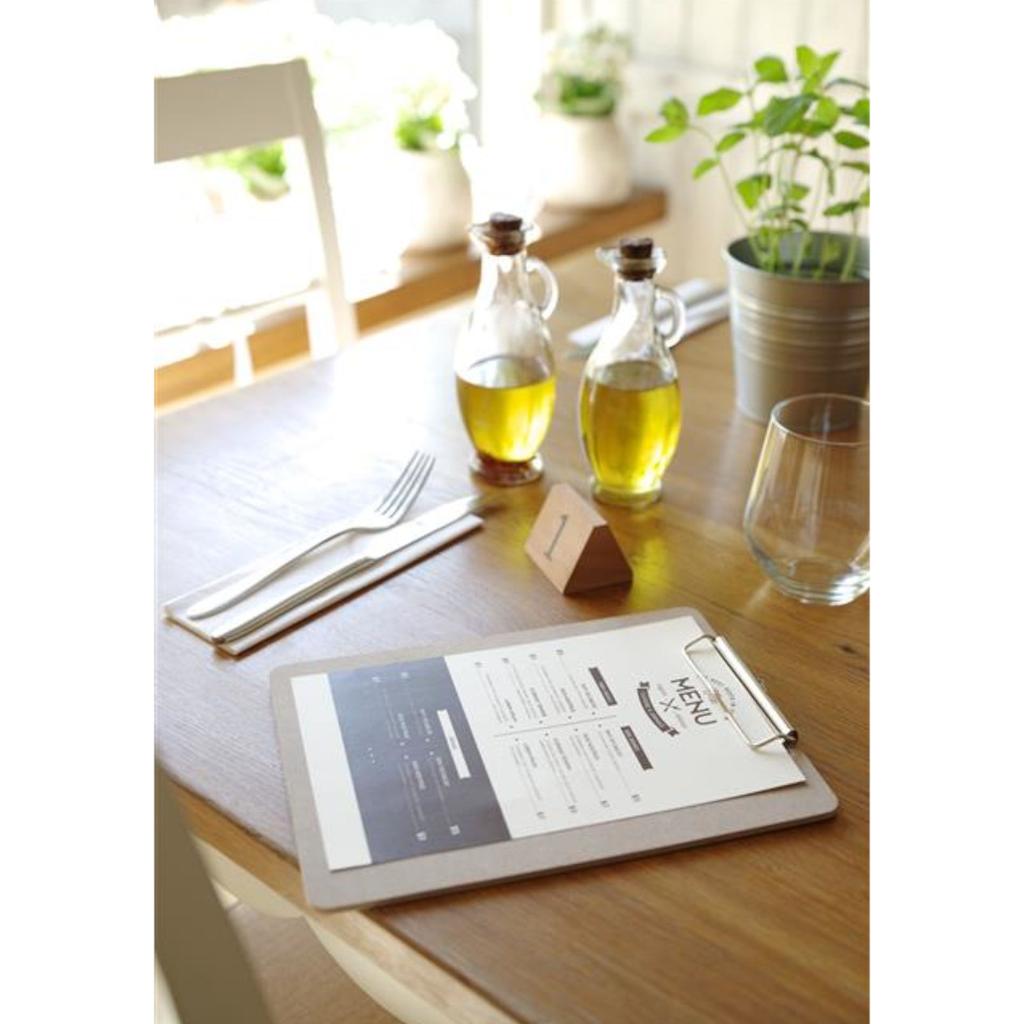 Menu Card Board with Clipboard 185x245 - Hendi 664162