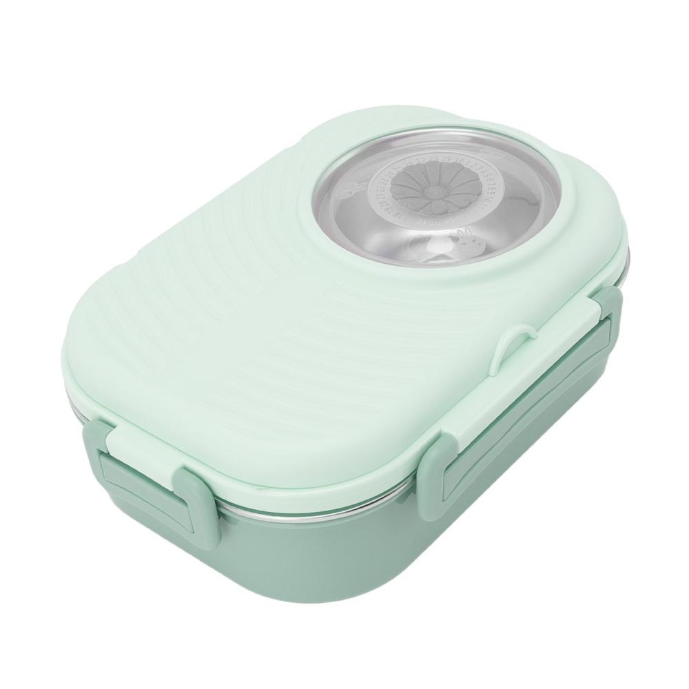 3 Compartment Compartment Lunch Box 304 Stainless Steel Thermal Lunch Box  For Office