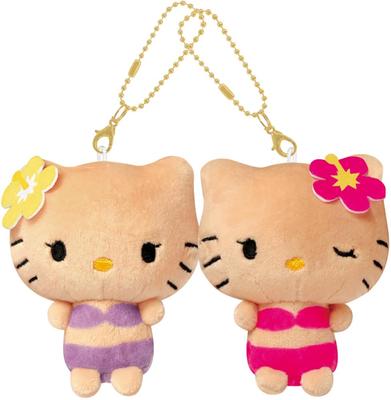CRUX Nico Plush Keychain Sanrio Hello Kitty Tan Kitty & Mimmy B Gal Kitty 131988