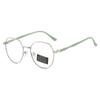 Photochromic Anti Radiation Eyeglasses For Women/Men Milk Tea Color  Anti-blue Glasses Frame Anti rad Sun Adaptive Glass Metal Round Female Sunglasses