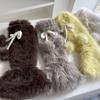 Plush Leg Warmers for Fall and Winter Layering, with Flared Lower Openings, and Bowknot Accent, Thick Faux Furs Boot Covers Long Socks for Women