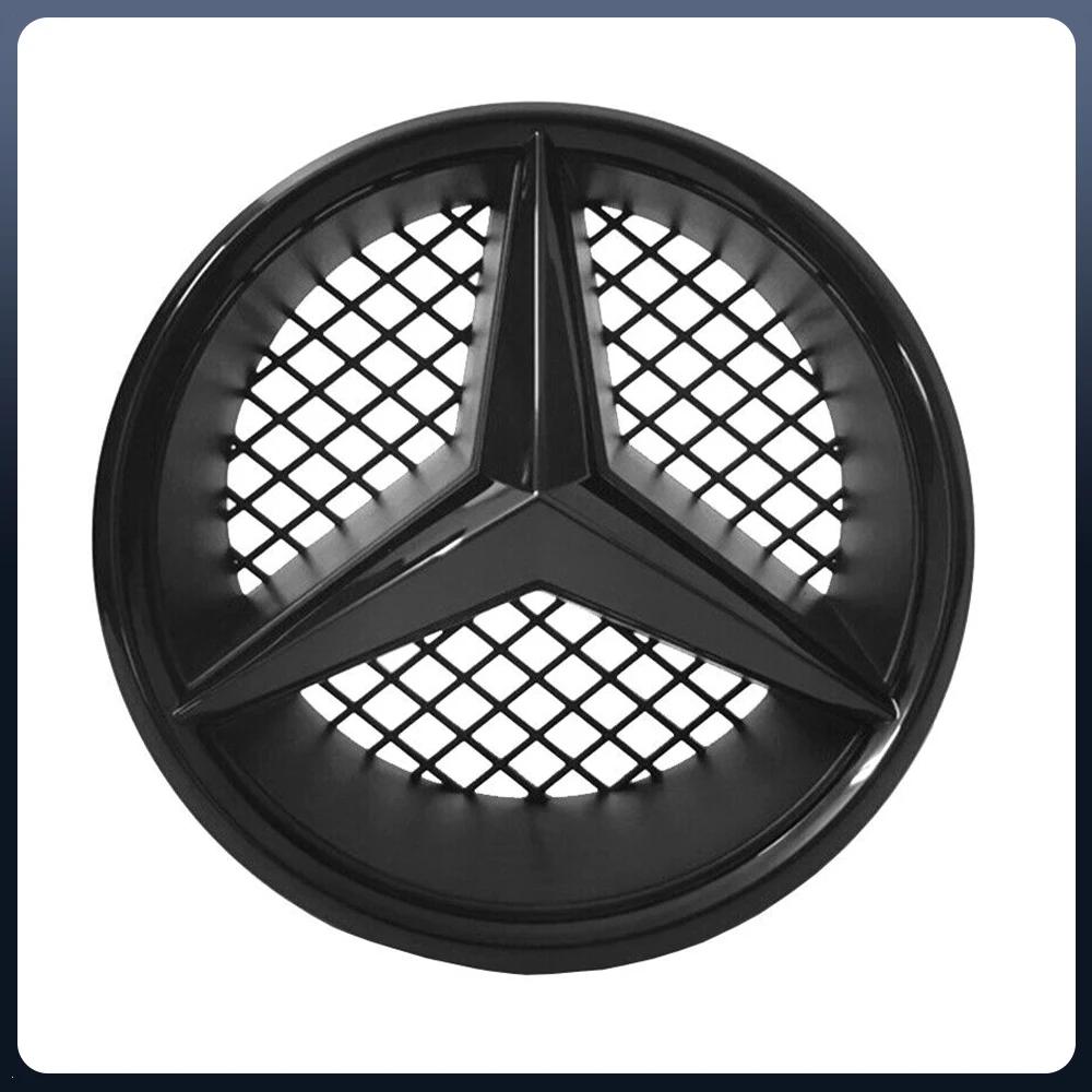 For Mercedes Benz B C GLK-Class 2008-2014Chrome Silver And Gloss Black OE Style Front Grill Star Emblem Chrome Logo Badge