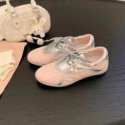 Höhenerhöhende Mary Jane Schuhe im sportlichen Stil, neue Farbkombination, lässige Damenschuhe, runde Spitze, vielseitige Retro-Schnürschuhe