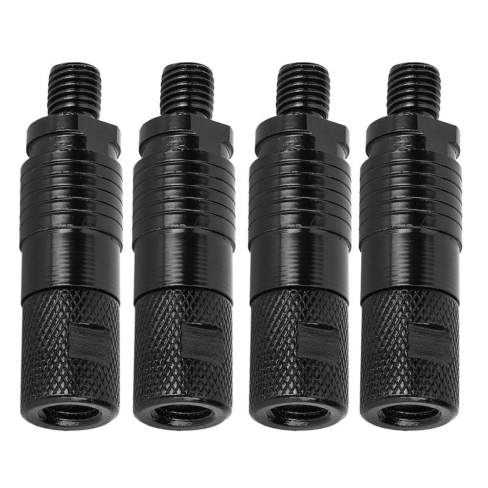 4Pcs New Fashion Metal Fishing Rod Pod Connectors Quick Release Bite Alarms Adapters Black