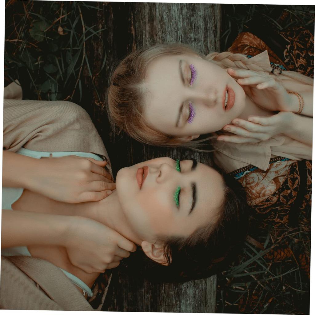 Lurrose Fake Long Natural False Faux Eyelashes for Stage 5 Pairs Eyelashes, Lashes, Makeup, Eyelashes, Ultra-Dense, Performances, Makeup, Halloween,