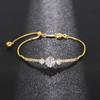 CAOSHI Delicate Adjustable Bracelet for Women Two Color Available Cubic Zirconia Daily Wearable Jewelry Shiny Party Accessories