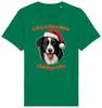 Mens BORDER COLLIE Christmas T-Shirt Santa Dog Woof Wishes Dogs Gift Dad Brother