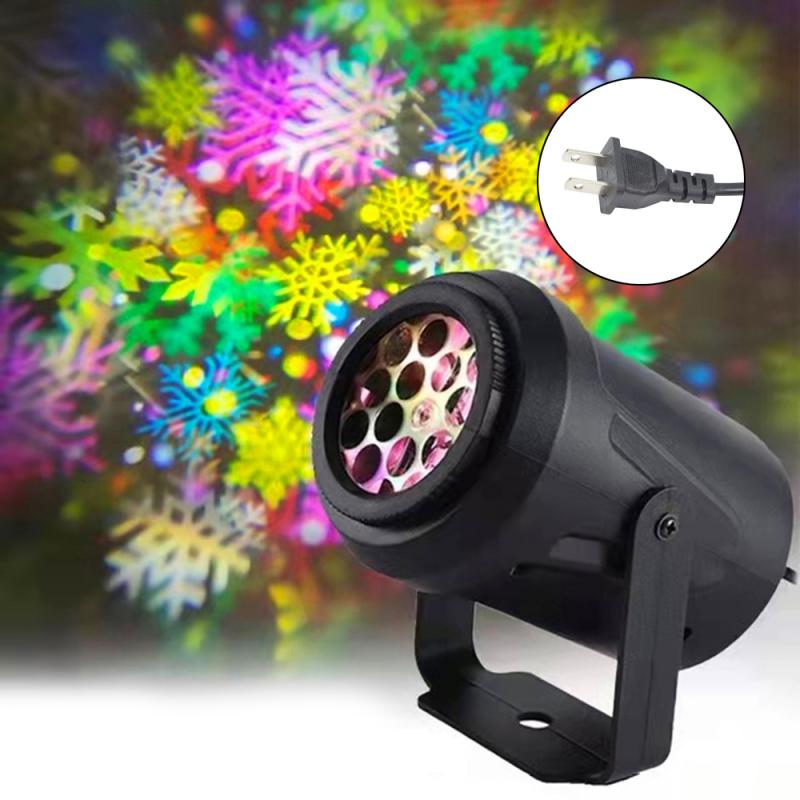 Multiple Patterns Christmas Projector Decoration Indoor Lighting LED Laser Projector Snowflake Lamp Party New Year Outdoor Home