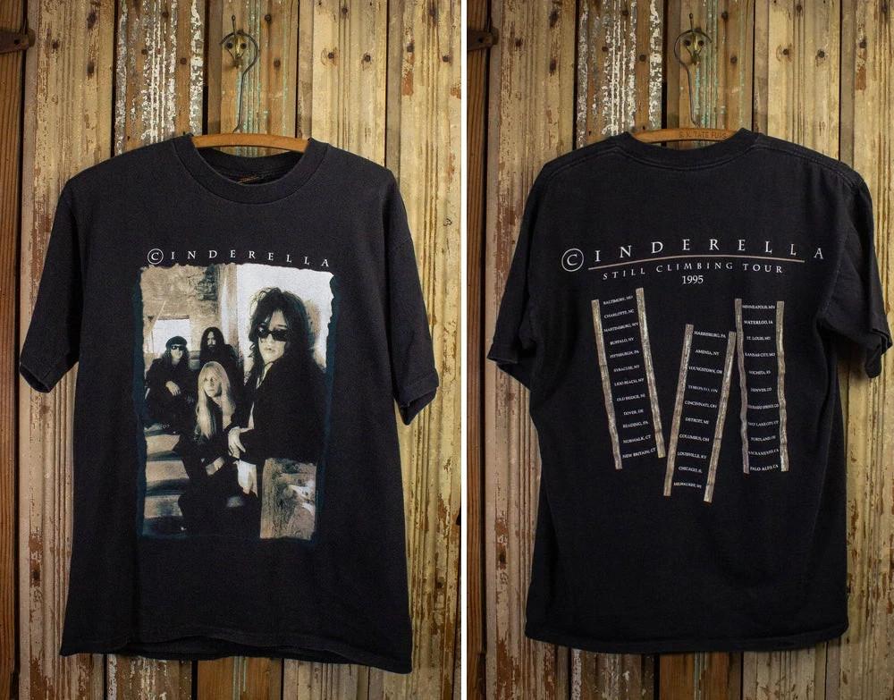 Vintage Cinderella Still Climbing Tour Concert T-Shirt 1995 Black