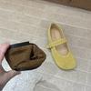 2025 Round Head Mary Jane Shoes College Style Soft-soled Ballet Single Shoes Women's Retro Mori Late Evening Wind One-word Buckle Belt