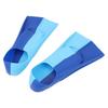 2PCS Blue Swim Fins Anti-Slip Short Blade Fins Swimming Training Flippers  for Diving Breaststroke