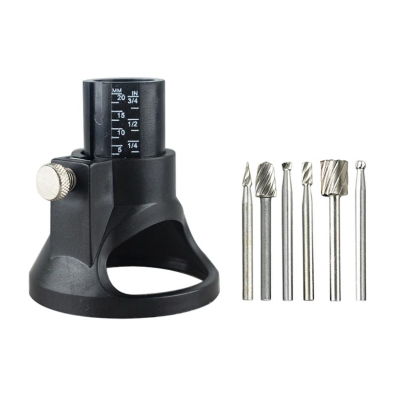 

Rotary Milling Cutter Positioning Set Rotary Router Milling Cutter Guide Attachment For Wood Plastic Engraving