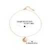 Yori Trendy Stainless Steel Moon Shell Simple Pendant Necklace 18K Gold Color Plated Versatile Daily Jewelry Gift Waterproof