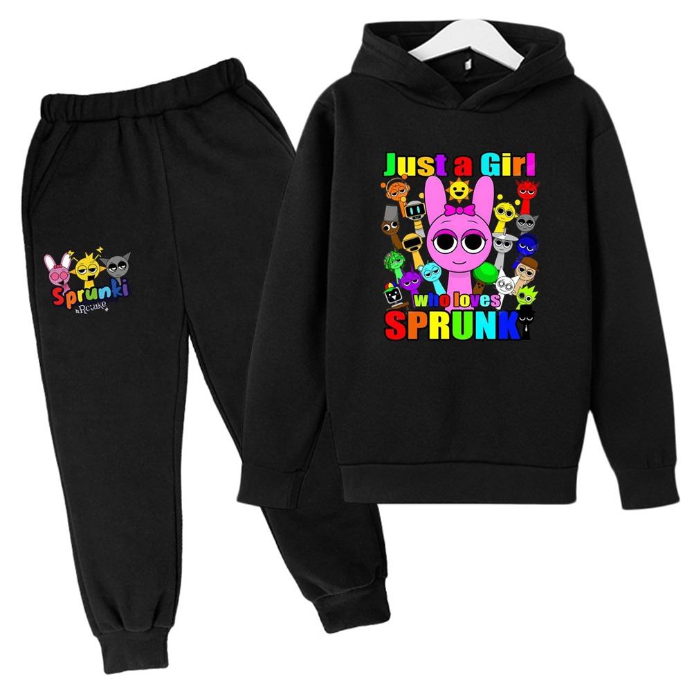 Kids' Hoodie and Pants Set for Boys and Girls - Anime Character Sweatshirt, Spring and Autumn Kids' Outfit