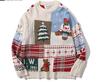 Japanese Retro Christmas Bear Cable Knit Sweater - 2025 Winter Men's Loose Trendy Style