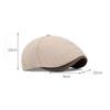 Autumn Winter Striped Beret Men's Retro Warm Forward Cap Painter's Cap Newsboy Cap