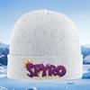 Purple Text,dragon Tail Design Men Women Unisex Knitted Hat Beanie Pullover Cap Winter Thermal Warm Christmas Outdoor Cycling Hi