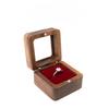 Portable Black Walnut Solid Wood Jewelry Box Necklace Pendant Storage Case Exquisite Ritual Keepsake Box for Jewelry Custom LOGO